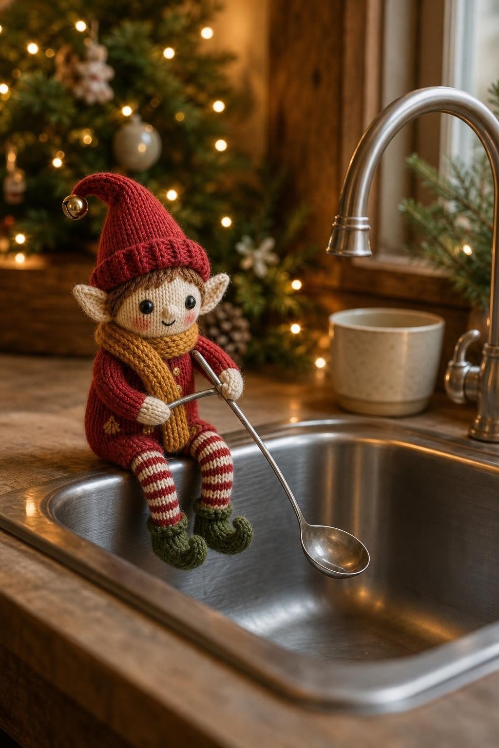 Fishing in the sink