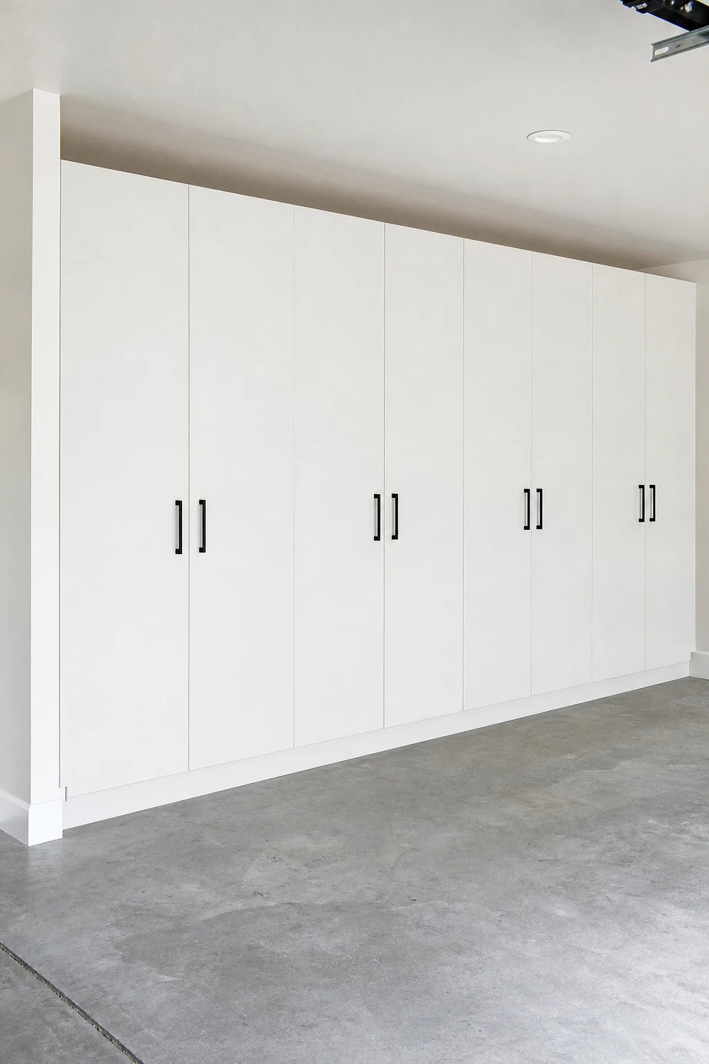 Closed cabinets for visual calm