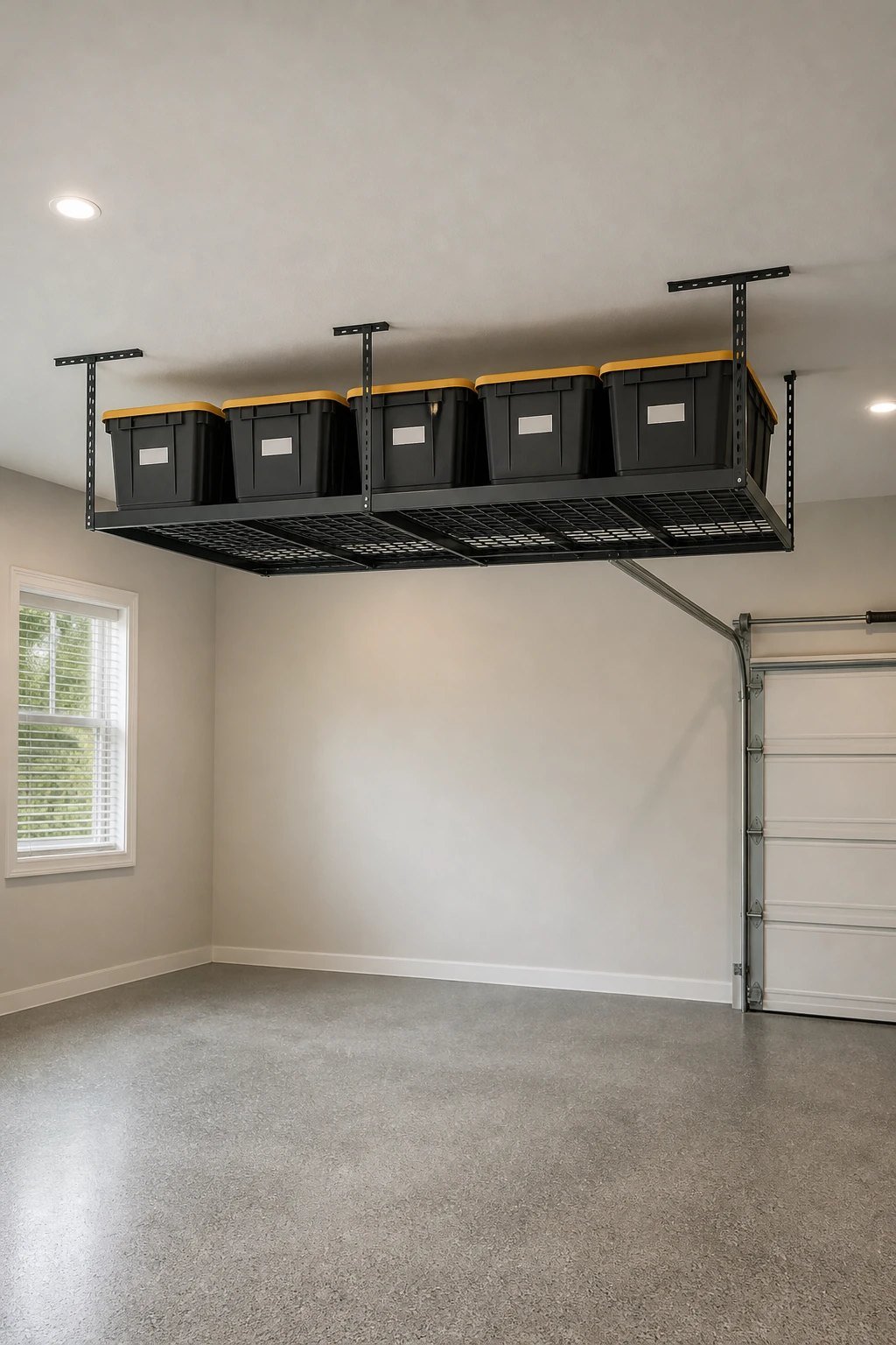 Overhead racks for seasonal items