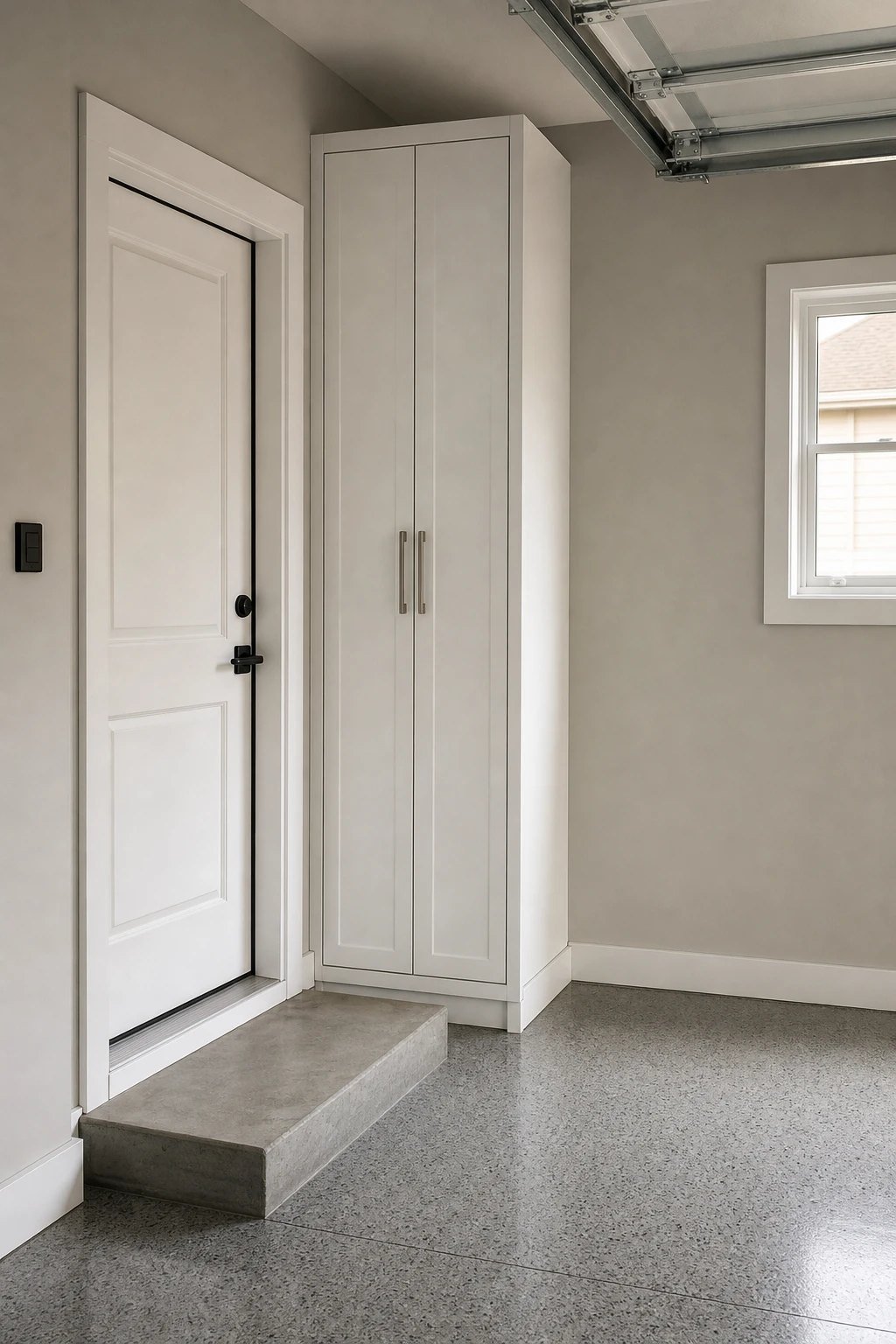 Slim cabinets in corners