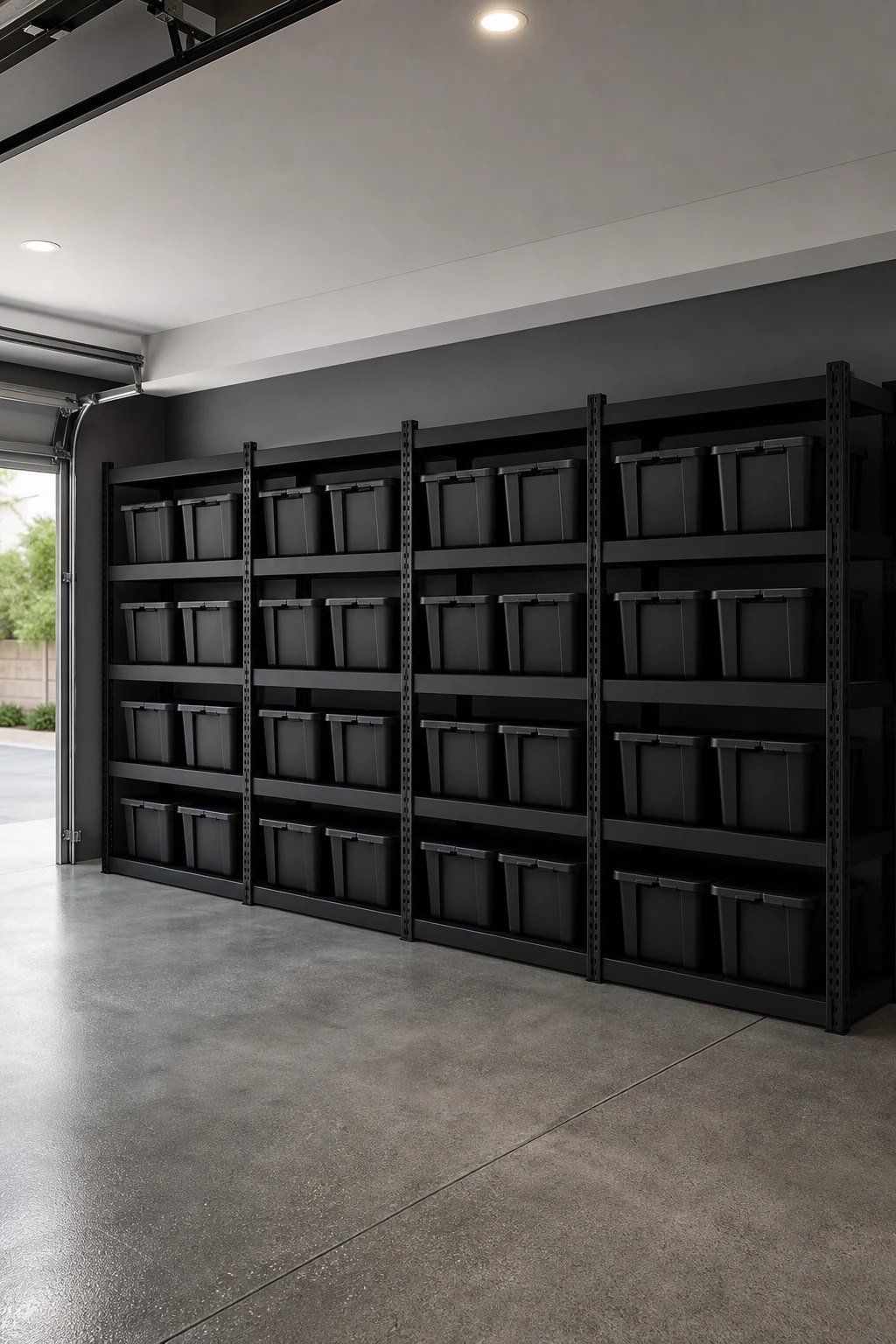Heavy duty open shelving