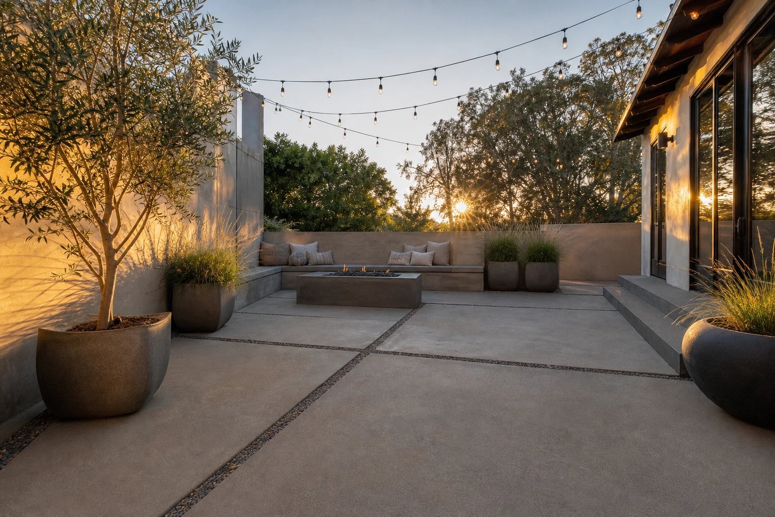 20 Modern Concrete Patio Ideas That Feel Clean and Calm