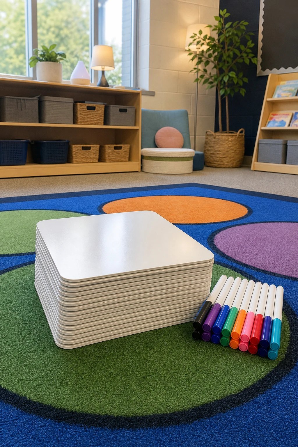 Weekend news on mini whiteboards
