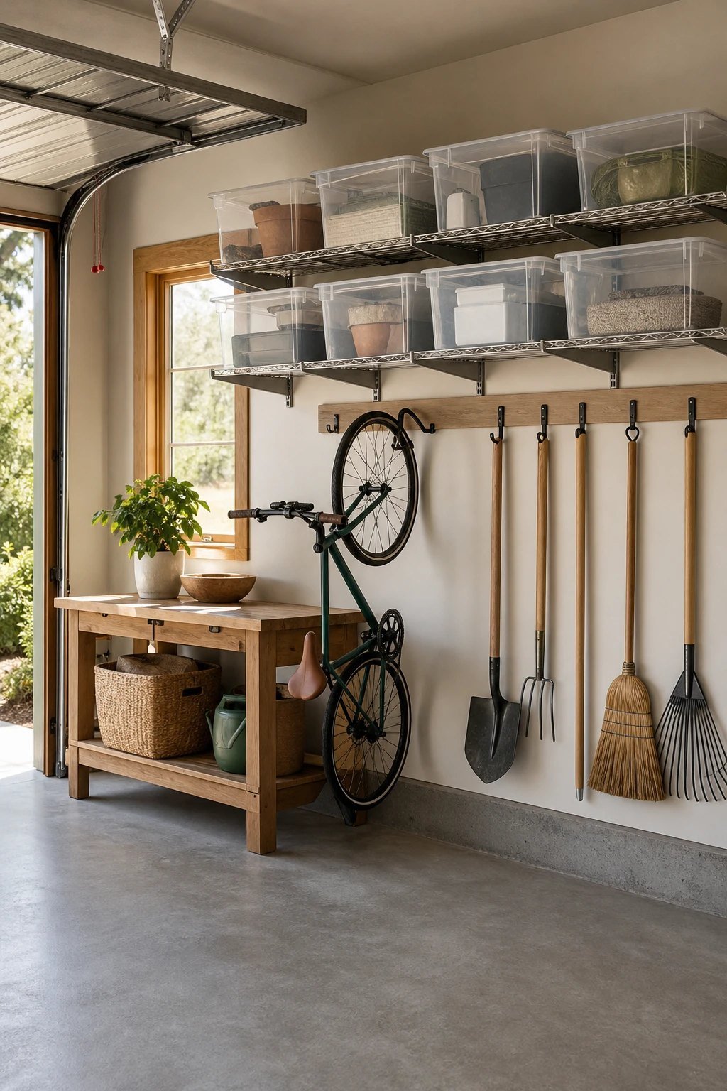 Wall storage for the garage