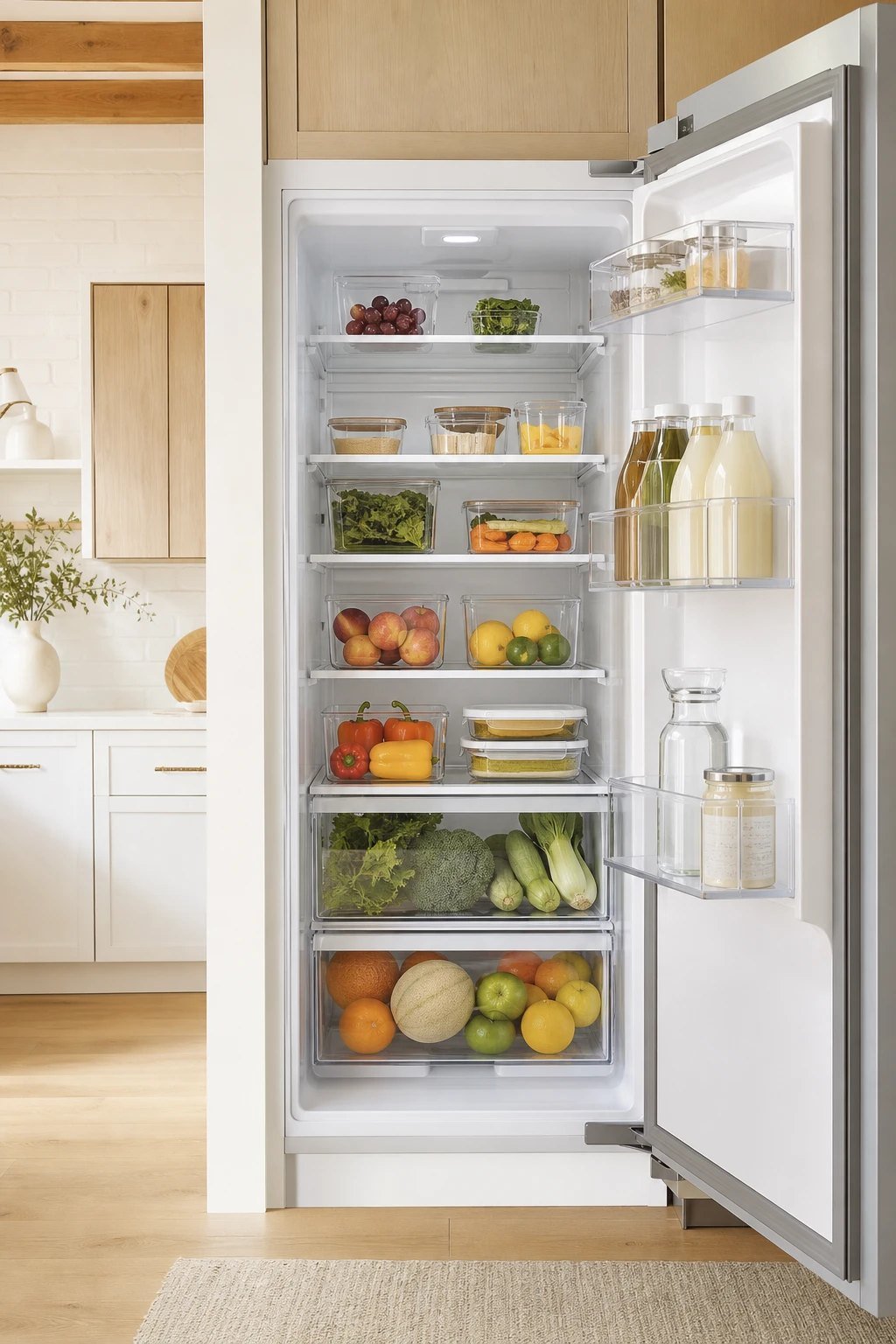 A fridge with zones