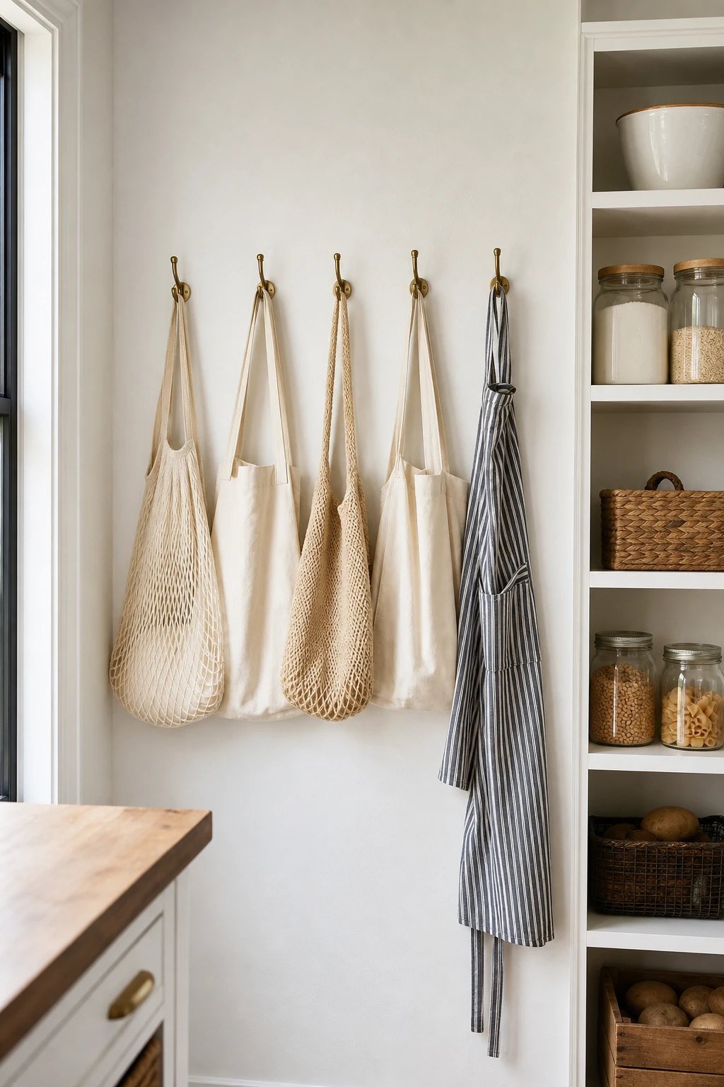 Hooks for bags and aprons