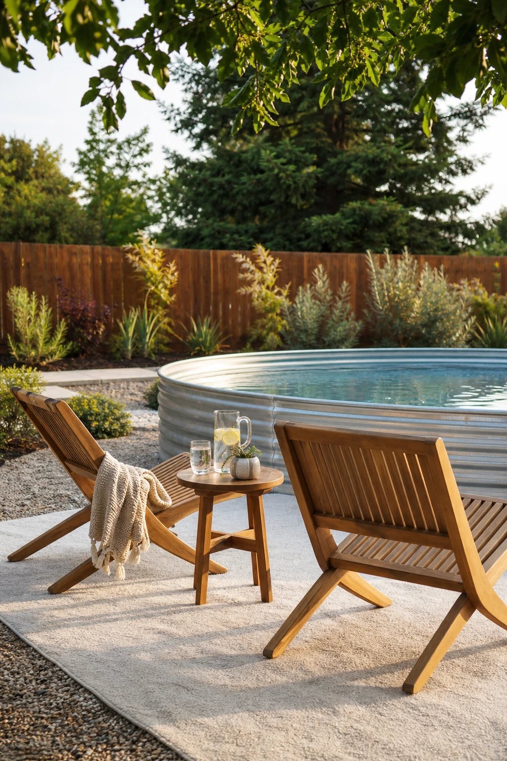 Loungers and a side table