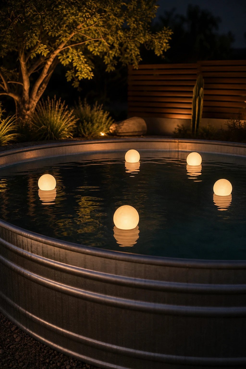 Floating solar lights