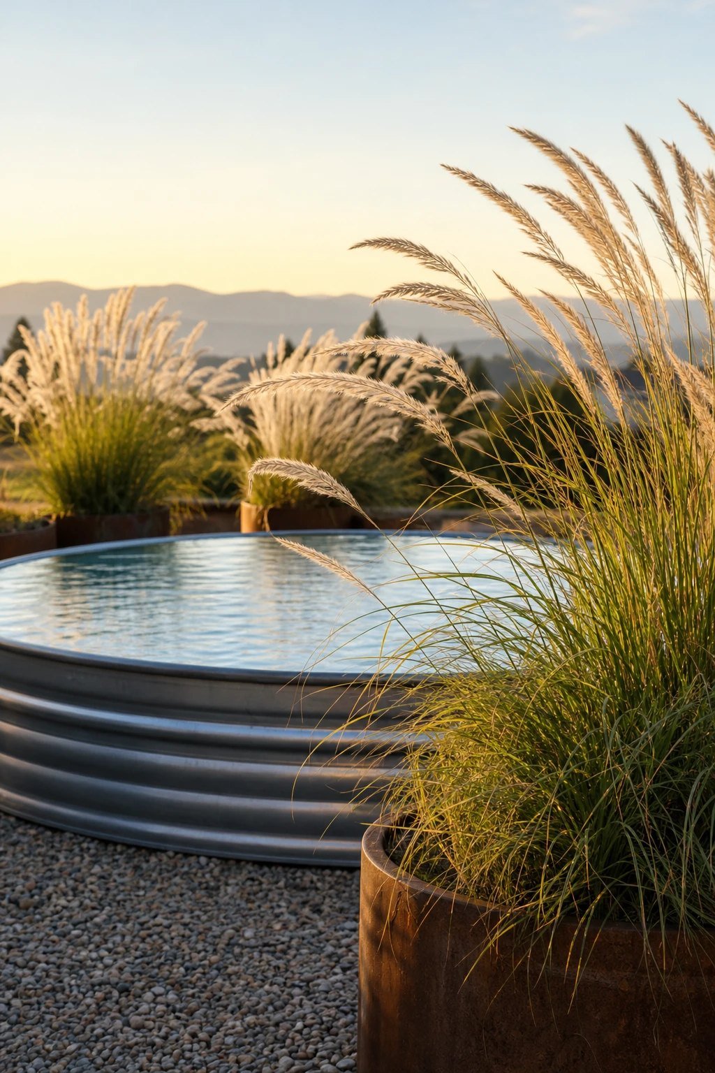 Tall grasses for softness