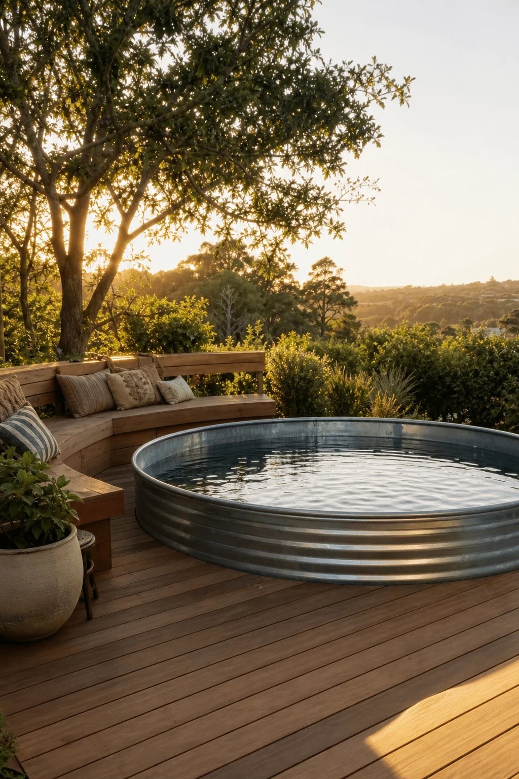 A half sunken deck