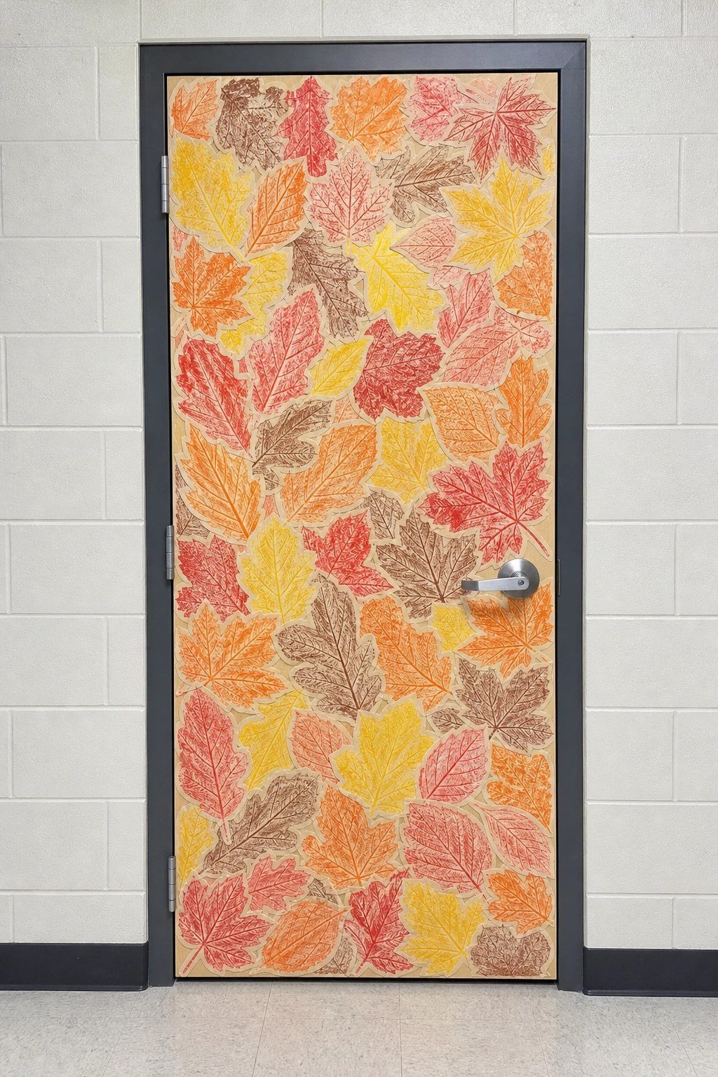 Leaf rubbing door