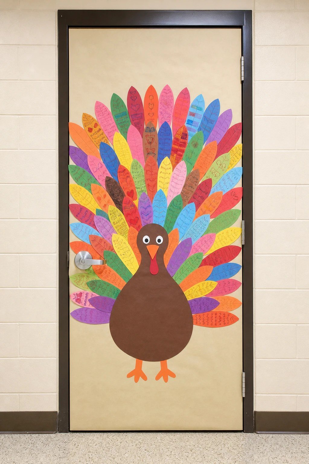 Thankful turkey feathers