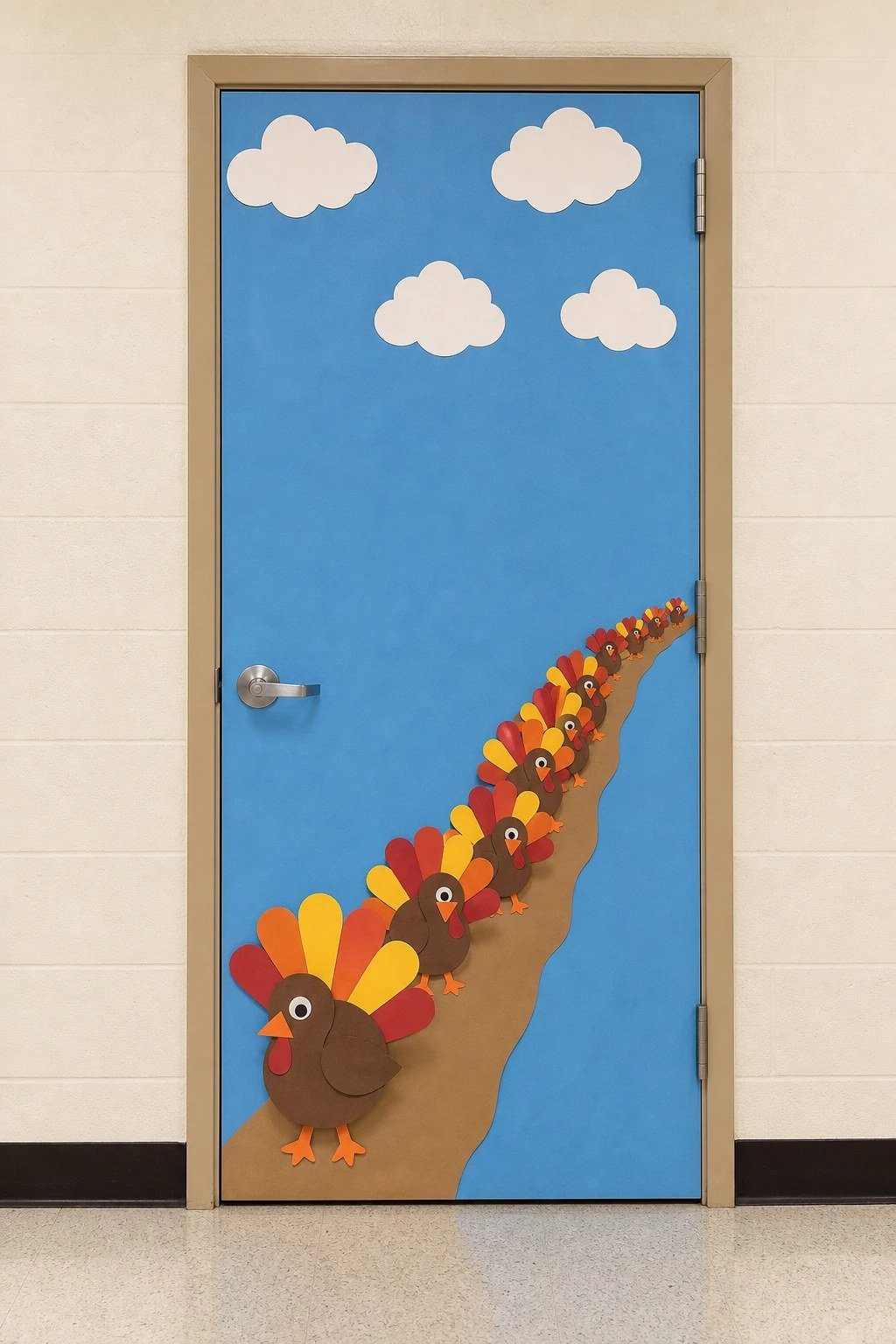 A turkey family