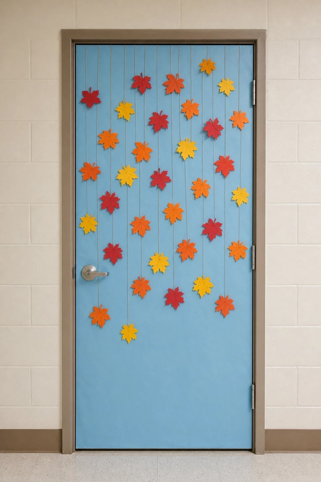 Thankful leaves falling