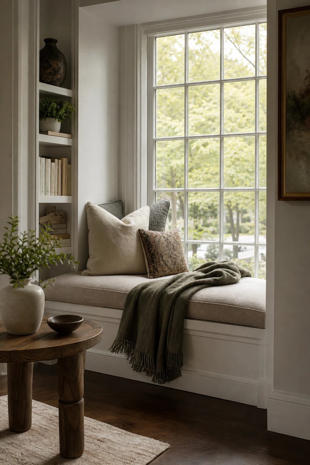 Cushion a deep windowsill