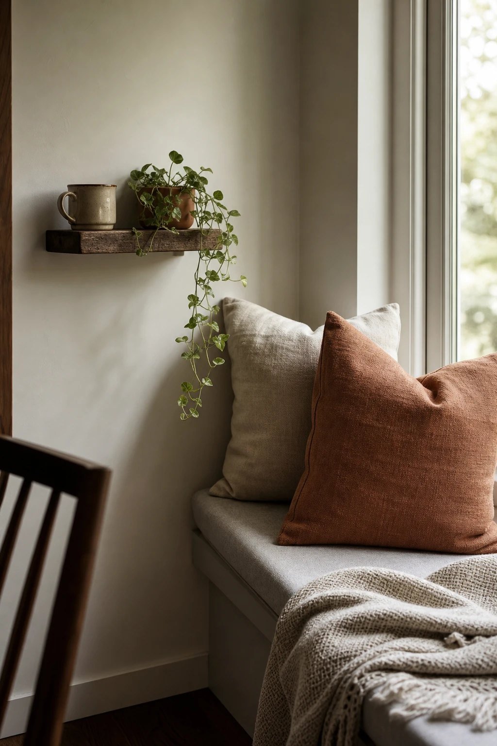 A plant and a small side surface