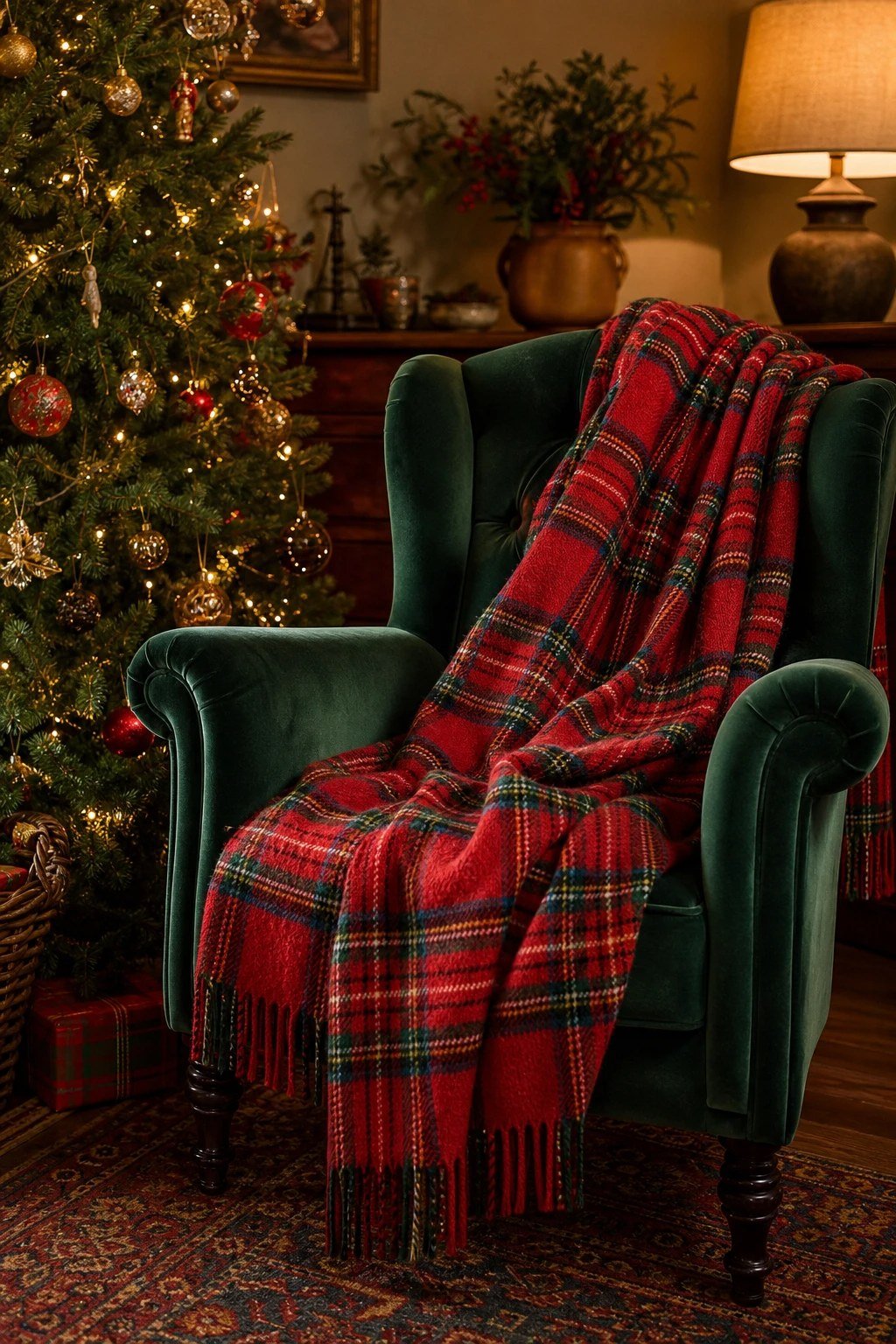 Plaid wool blankets everywhere