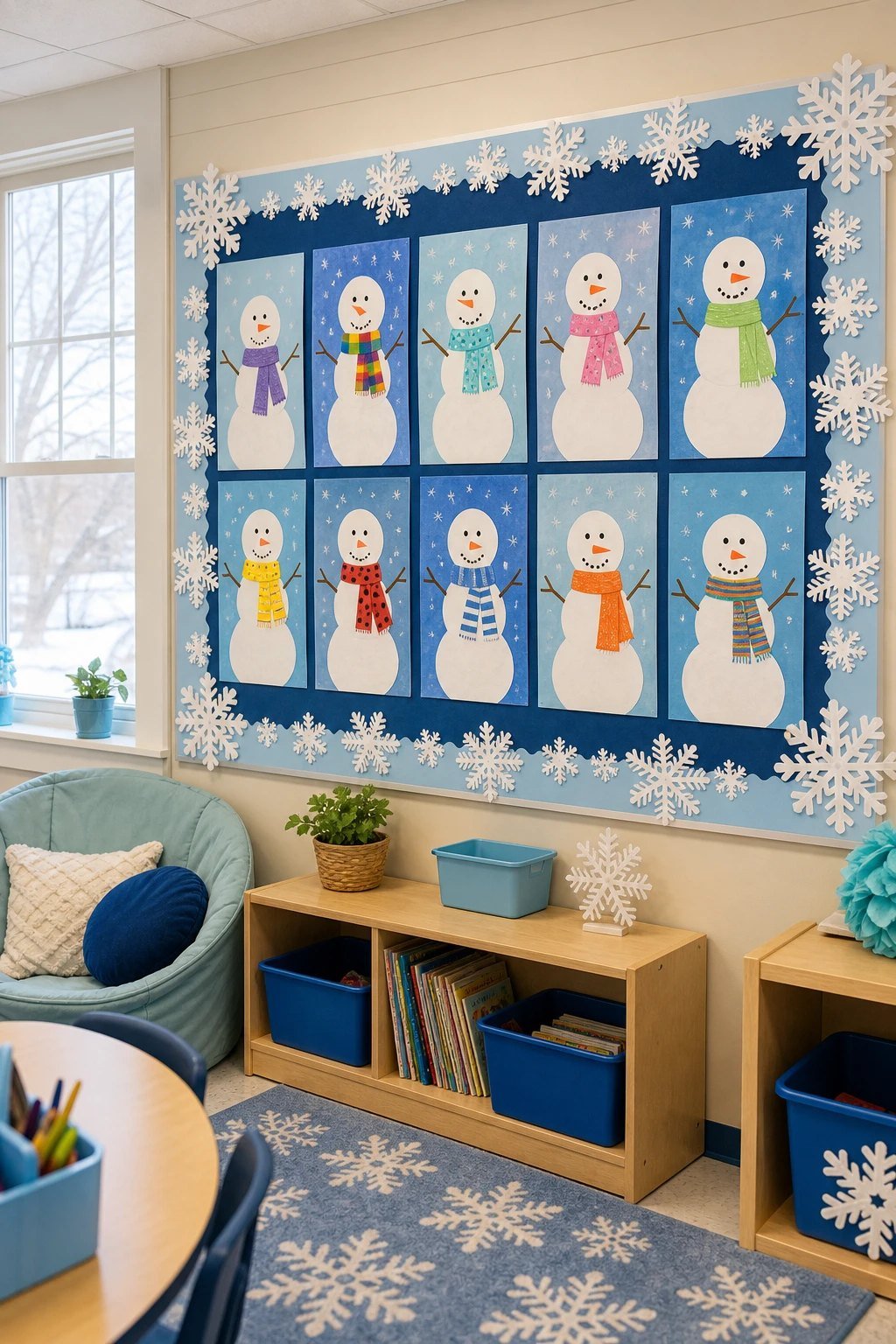 Directed drawing snowmen