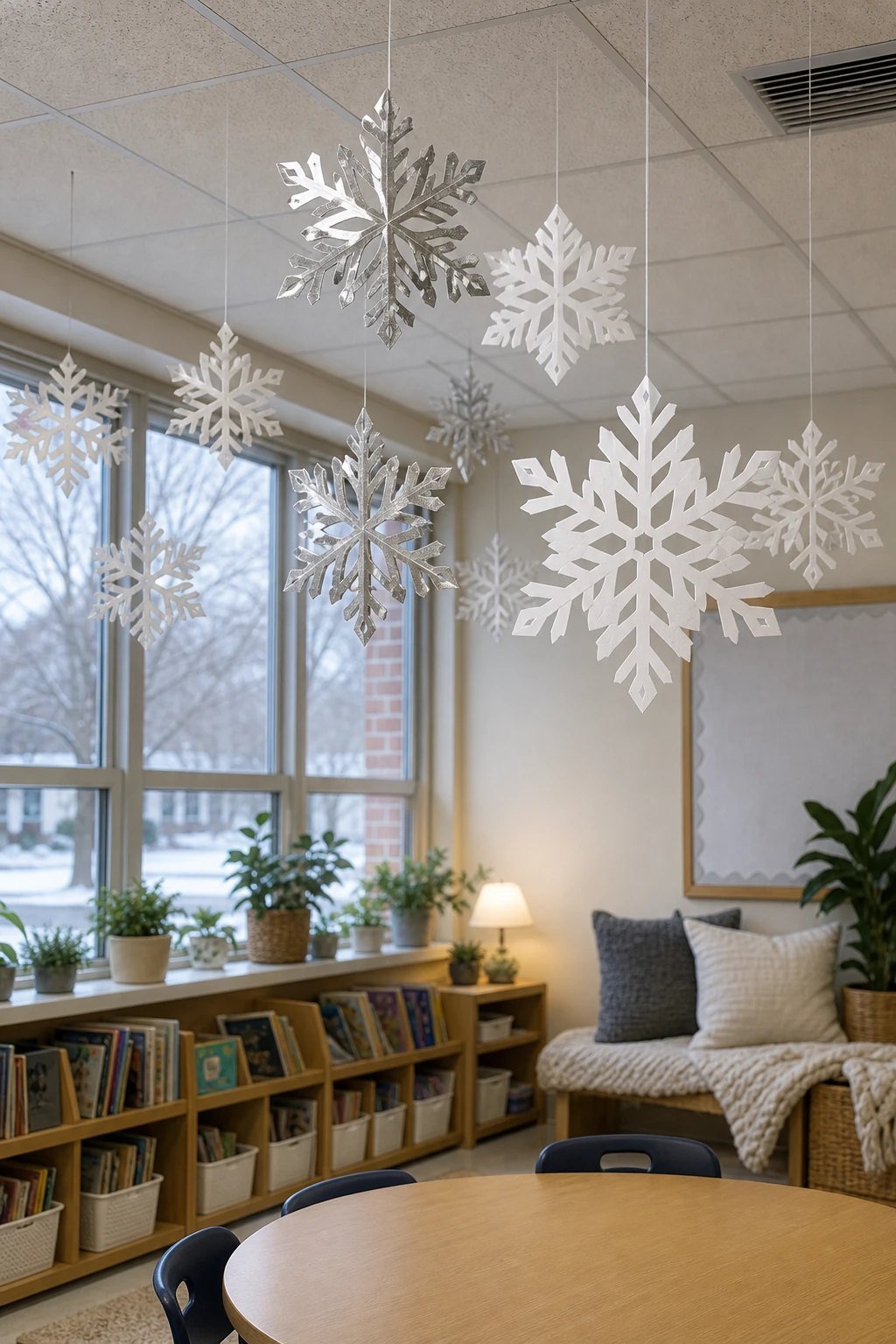 A snowflake ceiling