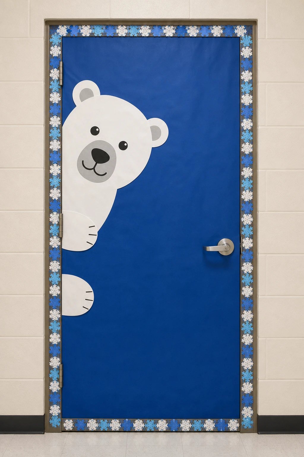 Polar bear peeking